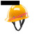 千惠侬SR玻璃钢安全帽 真FRP材质耐高温耐腐蚀领导头盔工地施工 红色
