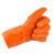 春蕾910威士邦止滑手套 4双 橘黄色 棉毛浸塑防滑防水耐磨耐油耐酸碱防护手套 定制
