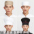 厨师帽子男厨师工作帽白色蘑菇帽餐饮布帽饭店帽厂回族帽圆帽 圆帽蓝色 1个