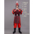 英梵度将军衣服秦汉古代成人戏剧盔甲演出服男女古装士兵表演服套装 新士兵红色六件套 140cm