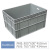 大号物流箱塑料EU周转箱筐子长方形运输工业中转收纳胶框加厚 EU41028 外径1000*400*280mm 灰色