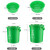 舒蔻（Supercloud）新国标分类垃圾桶小号卫生间厨房厨余塑料酒店厕所商用圆形垃圾桶15L带提手【厨余垃圾】