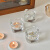 透明水晶玻璃烛台ins风房间桌面装饰烛杯摆件 蜡烛10个