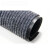 汉河双条纹PVC复合灰色走道垫 绒面条纹垫商用绒面 灰色定制 50X80CM灰