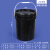 黑色pp广口桶工业级水桶塑料桶密封桶油漆桶油墨桶胶桶桶小桶大桶机油桶带盖带提手黑色避光桶 2L-黑色(高品质）