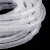 缠绕管螺旋式绕线管束线管理线器集线器电线保护套防咬绝缘包线管 Φ3mm【白色】约28米