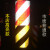 适用护栏端头反光膜40路边黄黑斜纹反光贴高速道路交通立柱警示反光标 10cm级红色3米长