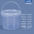 食品级5L升塑料桶甜酒米酒密封桶水果桶龙虾打包盒坚果零食包装桶 5L透明塑料桶2个