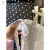 檬纤韩国设计提花波点半身女秋冬季一片式叠穿围纱帘罩遮胯 白色 均码