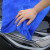 铸固 洗车毛巾 加厚吸水擦车布车用不掉毛纤维擦玻璃毛巾 蓝色加厚30X70厘米1条