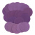 京斯坦 植绒砂纸 3英寸75mm紫色圆盘砂纸 汽车漆面水磨砂纸  600#（500个） 