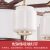 长裕新中式吊灯大气客厅灯创意书房餐厅卧室茶室灯全铜实木灯具中国风