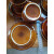 流彗长沙窑茶具70 80年代湖南铜官窑 咖啡杯套装茶杯黄酱釉陶瓷碟子杯 陶瓷碟子杯 0个