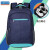 RSL羽毛球包双肩大容量羽毛球背包3支装网球包多功能运动包 藏青配湖蓝