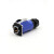 凌科连接器LP20防水航空插头插座2-3-4-5-7-9-12芯带隔栏M20蓝色LP20-2芯方座( LP20-9芯 方座(蓝色)