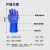 六禄工业手套耐油耐酸碱加厚橡胶劳保手套蓝-5副 均码