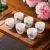 琇皂十二花神杯功夫茶中国风高颜值新款茶羊脂玉瓷茶喝茶客家用古风 6个-紫砂杯