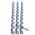 水位测量尺液位标尺定制罐体自粘不干胶刻度贴纸水位测量防水标签 蓝色1铝板反光 8x200cm