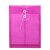 稳斯坦 WST4002 缠线档案袋（12个）透明文件夹 防水袋 塑料资料袋 公文袋 A4袋（黄色）