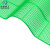 米奇特工（Agents mickey）内六角镂空隔水垫 厨房厕所游泳池防滑垫耐磨型PVC地垫地毯绿色 0.9米宽x1米长
