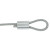 海斯迪克 HKQS-71 八字铝套 双孔铝扣 8字形铝夹头 钢丝绳夹头 铝套铝扣紧固件配件 M1.2(100个)