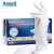 安思尔 10-144柔软型一次性乳胶手套 无粉 纹理表面 100只（1盒） L