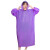 希万辉 加厚成人雨衣粉带束口加厚一次性雨裤雨衣套装长款透明便携 加厚成人雨衣紫套头款 均码