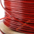 钢丝绳304不锈钢包塑 葡萄架钢丝 晾衣绳包胶大棚线拉线包皮跳绳 红色包塑3毫米50米 送4个卡头