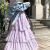 从喆紫色连衣裙法式初恋夏季2024新款海边度假沙滩蛋糕裙无袖吊带仙女 图片紫 S 85-95斤
