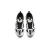 SKECHERS斯凯奇D'LITES系列时尚绑带运动鞋117365 黑色/白色/BKW 35