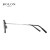BOLON暴龙眼镜光学镜框钛材质轻盈复古配眼镜架男女BT6010 B15-银色/亮黑