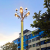 常字 Q7010 玉兰灯 市政道路灯户外灯路灯 景观广场灯 Q235钢材材质 黄色灯杆 7米高 308W LED光源 白光