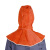 兴选工品 焊工牛皮防护面罩消防红 焊接皮面罩帽子全牛二层皮焊工专用1个