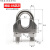 304不锈钢钢丝绳夹头 u型卡头锁扣卡扣 紧固重型 双卡 不锈钢卡头 M22