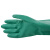 海太尔(HTR) 10-226 9 丁腈防化学品手套耐磨耐酸碱绒面衬里胶皮劳保防护手套 长33cm 绿色
