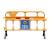 筑采（ZHUCAI）塑料铁马护栏 学校加油站停车场道路可移动安全警示隔离栏（黄色单面贴膜）