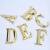 竹特  立体英文字母 70*45*8mm 金色 字母（D） 立体门牌号码字母门牌楼层号提示标志牌 企业定制