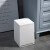 希万辉 创意厨房垃圾桶方形客厅纸篓 白色方形按压