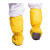 定制耐酸碱鞋套防化鞋套防耐酸碱防滑防水C靴套危化品液体防护 T26-黄色(100双) 均码