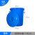 艾科堡大号圆桶加厚塑料水桶工业储水圆桶餐厅厨房泔水桶大号垃圾桶蓝色 60L 带桶盖