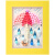 毛球画材料包 diy绒球儿童手工diy粘贴画幼儿园手工制作材料包太阳花毛球画 毛球粘贴相框画材料包-雨伞
