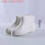 白色靴耐用高筒加棉靴雨鞋耐油耐酸工厂厨房保暖雨靴EVA胶 白色中帮EVA(不加棉) 36