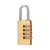 京梯 挂锁 密码锁 行李箱防盗锁黄铜密码挂锁 4轮密码（中号) 单位：把
