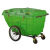 塑料环卫垃圾车大型垃圾桶小区物业学校手推保洁清运车环卫车 550升(绿)