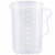 纳仕徳 SY5018 烧杯 加厚塑料量杯 pp刻度杯 实验室器皿烘焙量杯 量杯 无盖2000ML（2个）