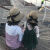 圣玫雪新品亲子帽子母子亲子帽子母子大檐草帽夏季出游防晒遮阳帽儿童帽 粉色 儿童款(2-7岁)头围48-52厘米