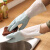 普利塞拉 清洁手套 洗碗手套渐变色胶手套家居家务清洁手套橡胶 渐变绿 S码