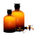 华鸥玻璃龙头瓶棕色透明放水瓶下口瓶2.5L/5L/10L/20L2500/5000/10000/20 5000ml棕色放水瓶