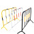 山西道路黄黑铁马市政护栏基坑施工路栏围栏隔离栏防爆交通设施 5斤黑黄115带板子