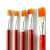 凡牌 尼龙油画笔红杆水粉水彩笔油漆刷子工业排笔补油描线笔颜料笔 12# 100支/包